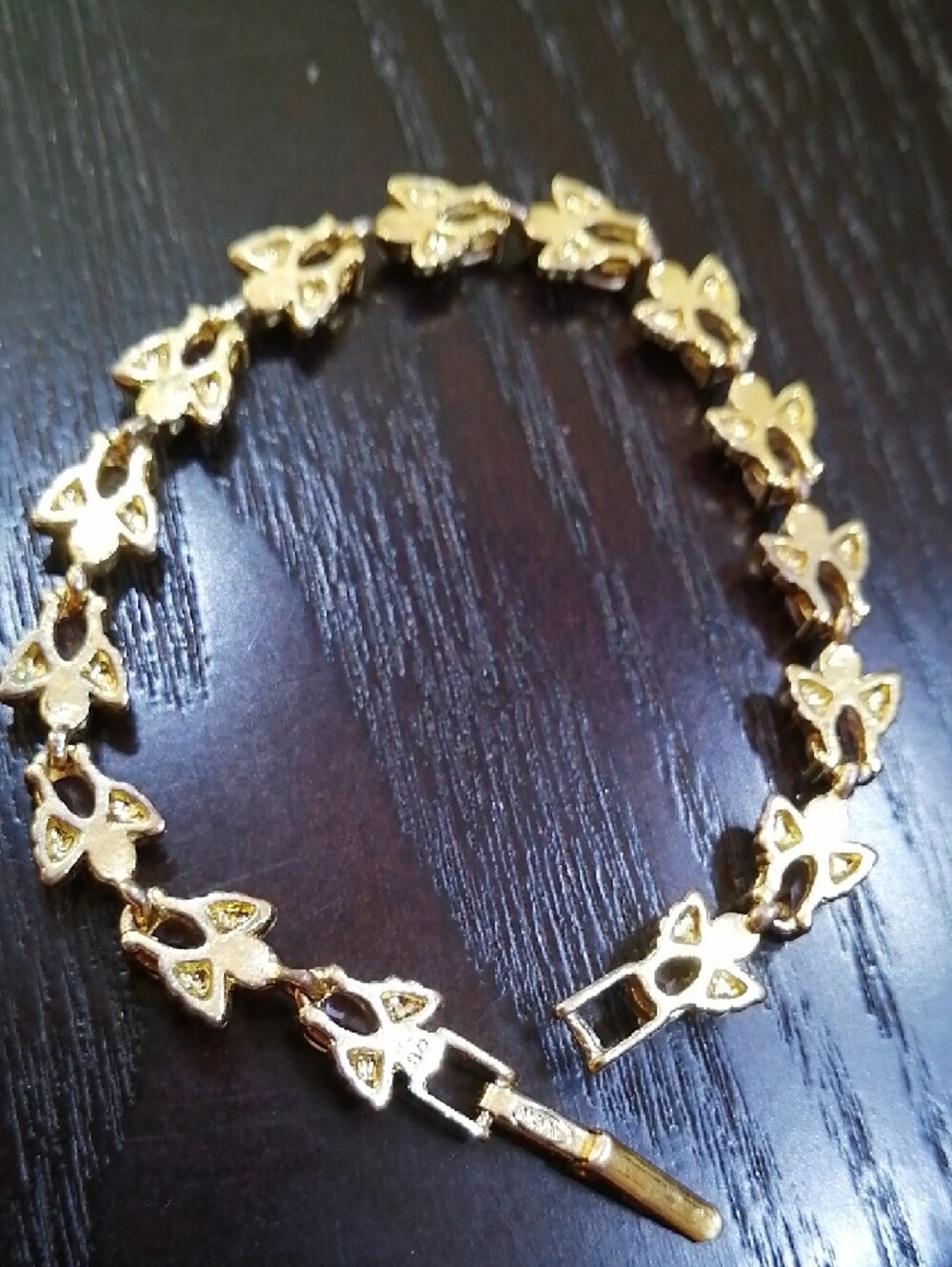 Avon Angel Link Vintage Bracelet With Pale Pink Accents - Picture 4 of 4